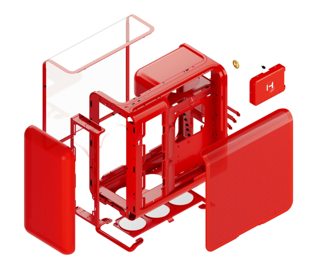Hyte X50 Red - 1371676 - zdjęcie 8